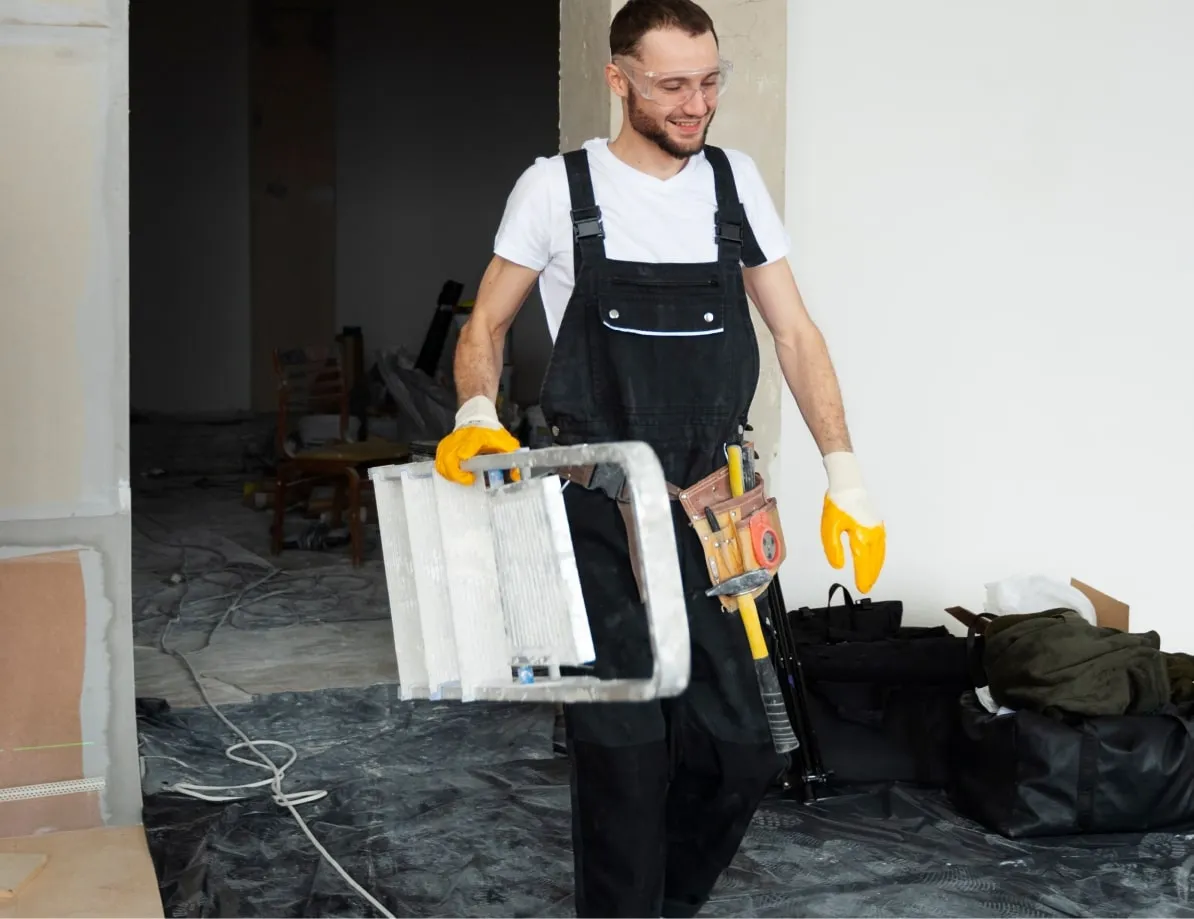 Schoonmaak na verbouwing Vlaanderen